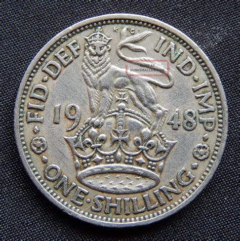 1948 shilling coin value|1948 1 shilling for sale.